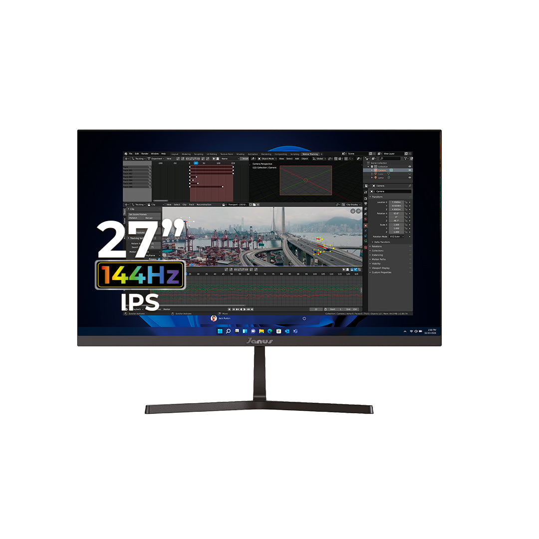 Monitor Janus 27" IPS Full HD 144HZ Negro