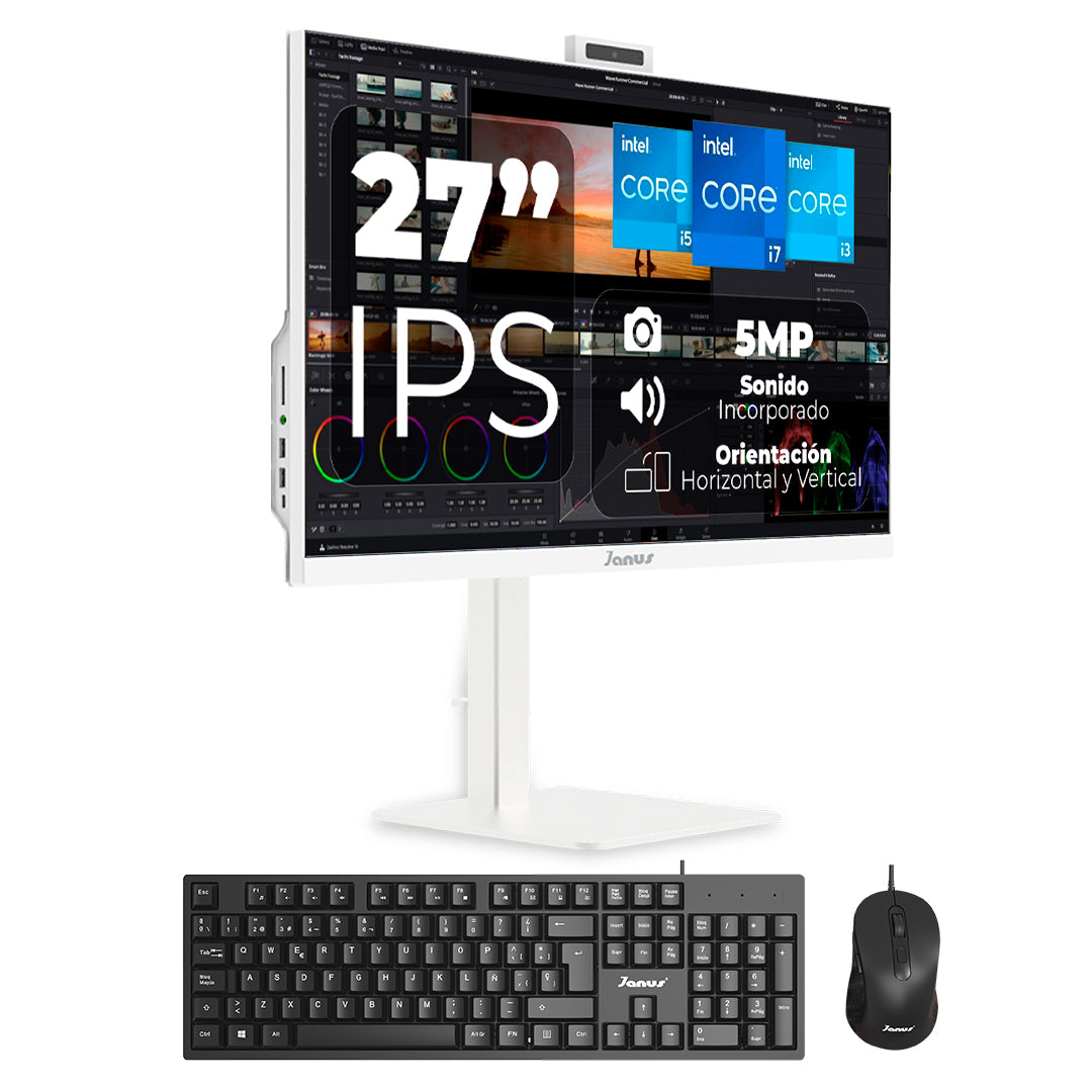 All In One Janus 27" Intel Core I7 12700 Memoria Ram 16Gb so-dimm Ssd 512Gb M.2  Board H610I