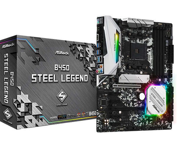 Placa Madre ASROCK B450 STEEL LEGEND
