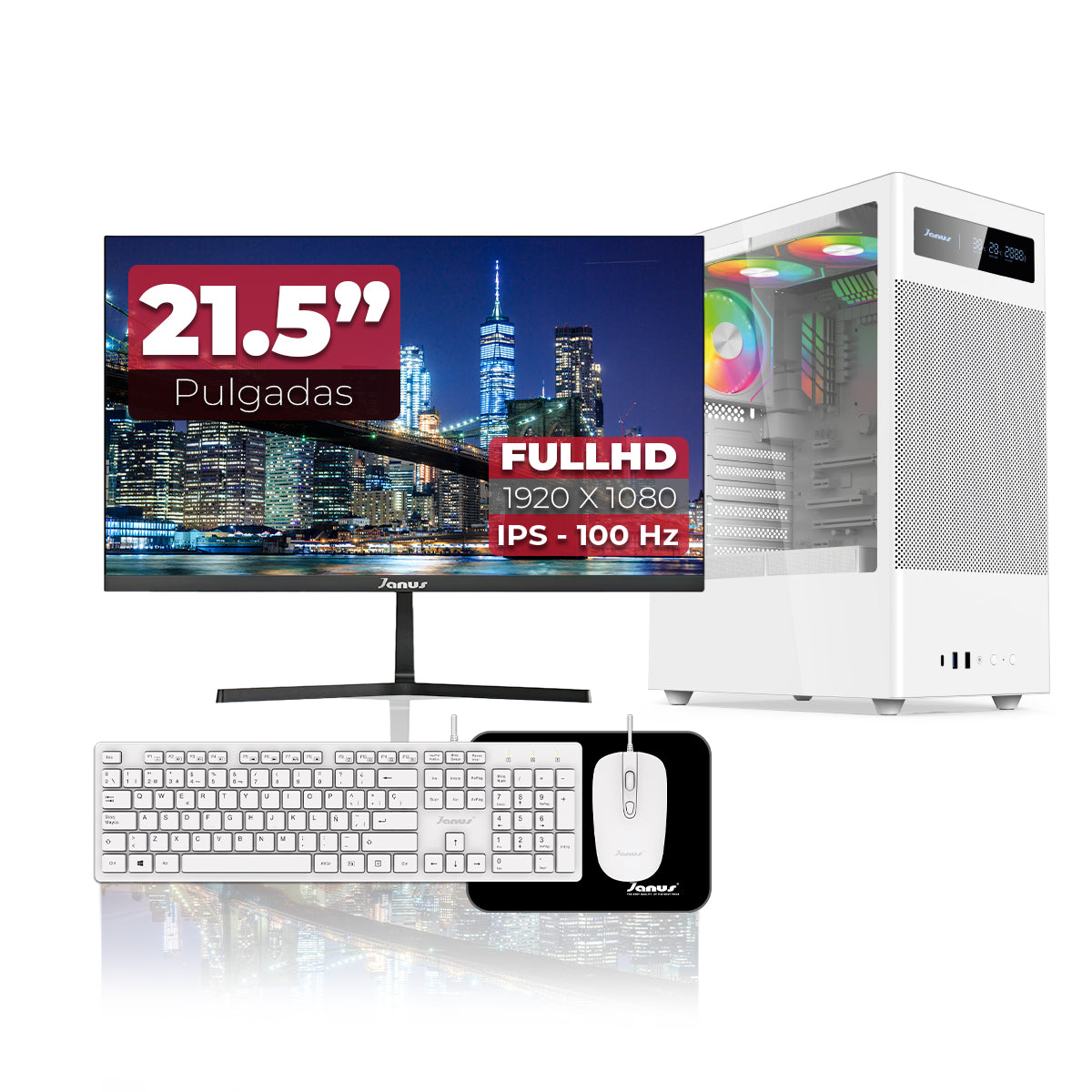 Computador de Escritorio Janus INTEL CORE I7 14700 Memoria RAM 16GB SSD 512GB M.2   Board H610M-A PRO    Fuente Janus 650W 80 PLUS BRONZE