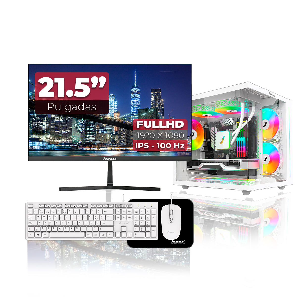 Computador Gamer Janus AMD RYZEN 5 8500G MEMORIA RAM 16GB RGB DDR5 SSD 1TB M.2   Board B650M-HDV    FUENTE Janus 650W 80 PLUS BRONZE