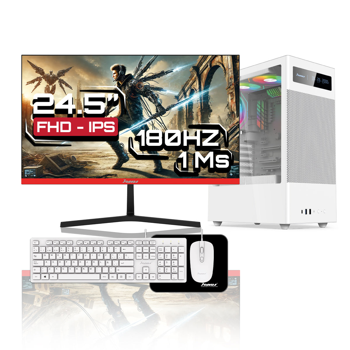 Computador de Escritorio Janus INTEL CORE I7 14700 Memoria RAM 16GB SSD 512GB M.2   Board H610M-A PRO    Fuente Janus 650W 80 PLUS BRONZE