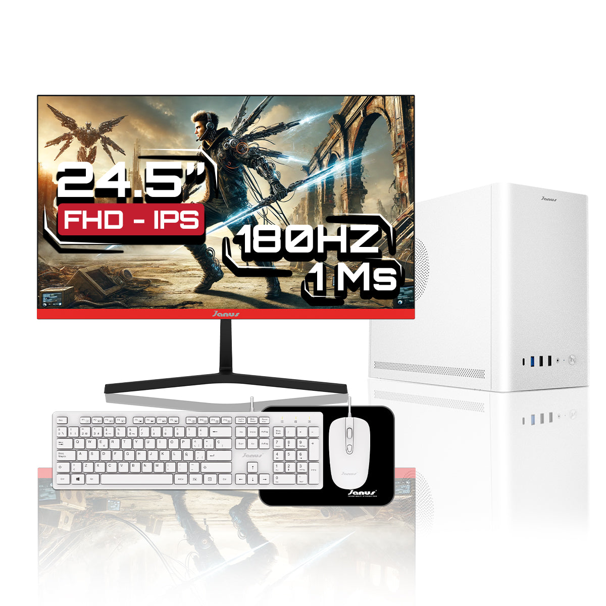 Computador de Escritorio Janus INTEL CORE I3 10105 Memoria RAM 16GB SSD 512GB SATA   Board H410M-HDV    Fuente Janus 400W