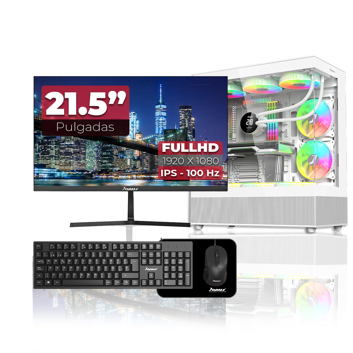 Computador Gamer Janus INTEL CORE I5 12400 MEMORIA RAM 16GB SSD 512GB M.2   Board H610M    FUENTE Janus 400W
