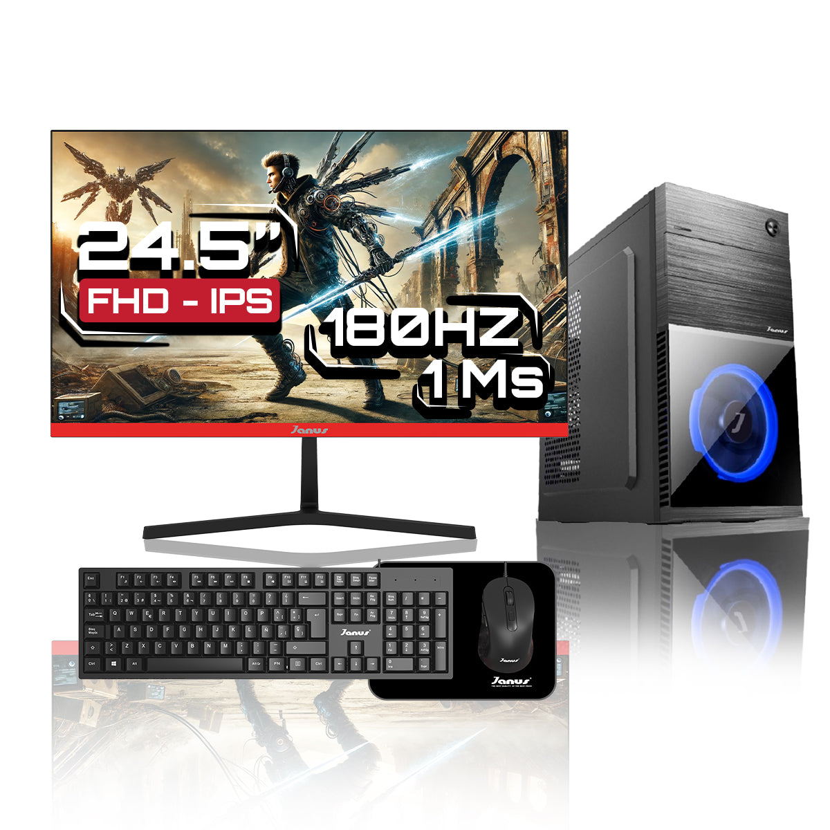 Computador Gamer Janus Amd Ryzen 5 5600G Memoria Ram 16Gb Rgb Ssd 512Gb M.2   Board A520M    Fuente Janus 350W