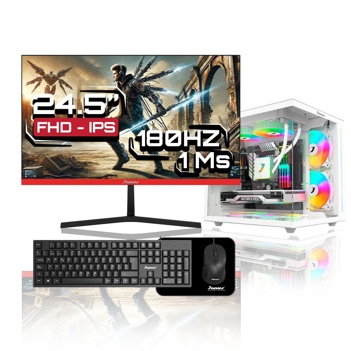 Computador Gamer Janus Amd Ryzen 5 5600Gt Memoria Ram 16Gb Rgb Ssd 512Gb M.2   Board A520M    Fuente Janus 350W