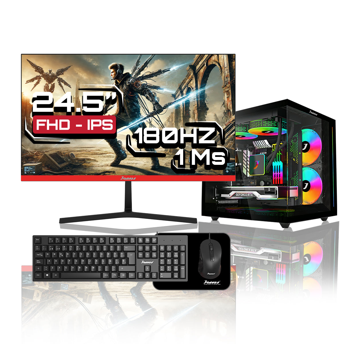 Computador Gamer Janus Amd Ryzen 5 5600Gt Memoria Ram 16Gb Rgb Ssd 512Gb M.2   Board A520M    Fuente Janus 400W