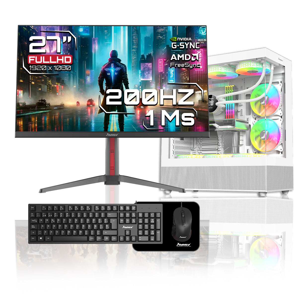 Computador Gamer Janus INTEL CORE I5 12400 MEMORIA RAM 16GB SSD 512GB M.2   Board H610M    FUENTE Janus 400W