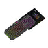 COMBO TECLADO MEMBRANA +MOUSE JANUS  GAMER XTREME PRIME ILUMINADO EN COLORES