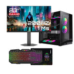 Computador de Escritorio Janus AMD RYZEN 7 5700X Memoria RAM 16GB RGB SSD 512GB M.2  RX 7600 Board A520M PRO4   Refrigeracion Liquida 360MM BLANCA Fuente Janus 850W + 80 GOLD