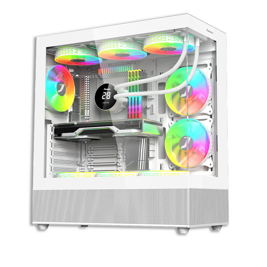 CHASIS GAMER JANUS FALCON V930 BLANCO