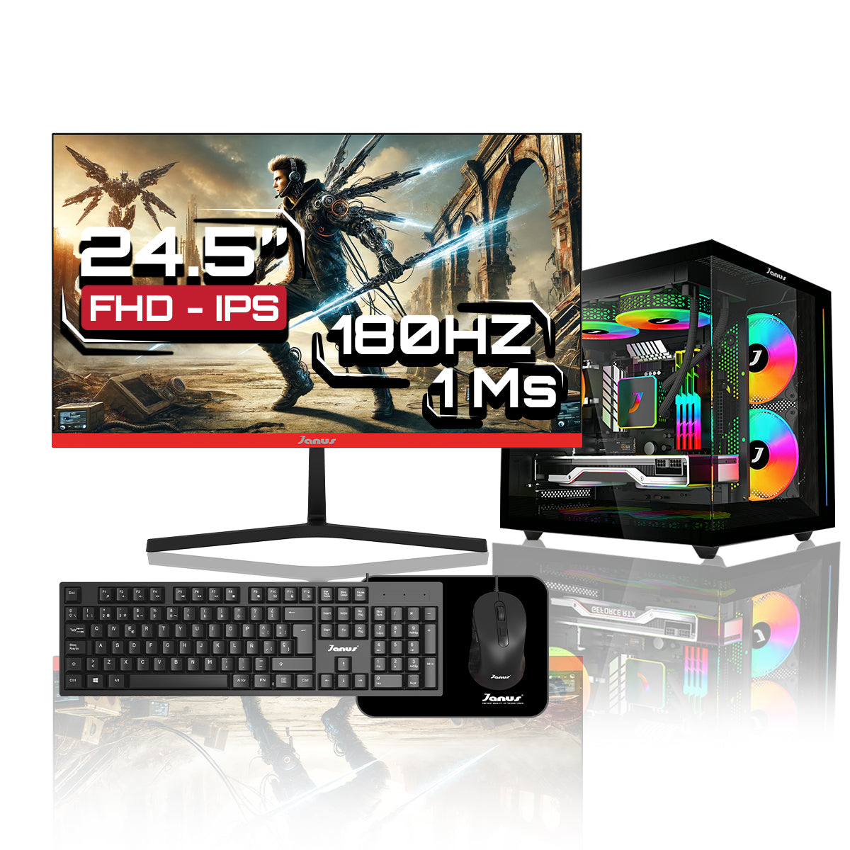 Computador Gamer Janus AMD RYZEN 7 5700G MEMORIA RAM 16GB RGB SSD 512GB M.2   Board B550M PRO-R4    FUENTE Janus 650W 80 PLUS BRONZE