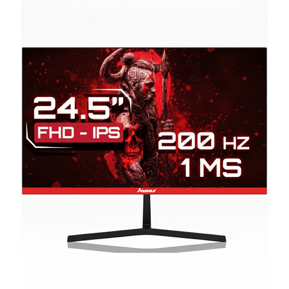 Monitor Janus IPS 24.5" Gamer J2480SIPSGFHD 200hz Plano - 1Ms