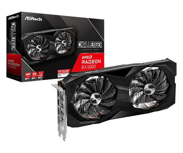 AMD Radeon™ RX 6600 Challenger D 8GB