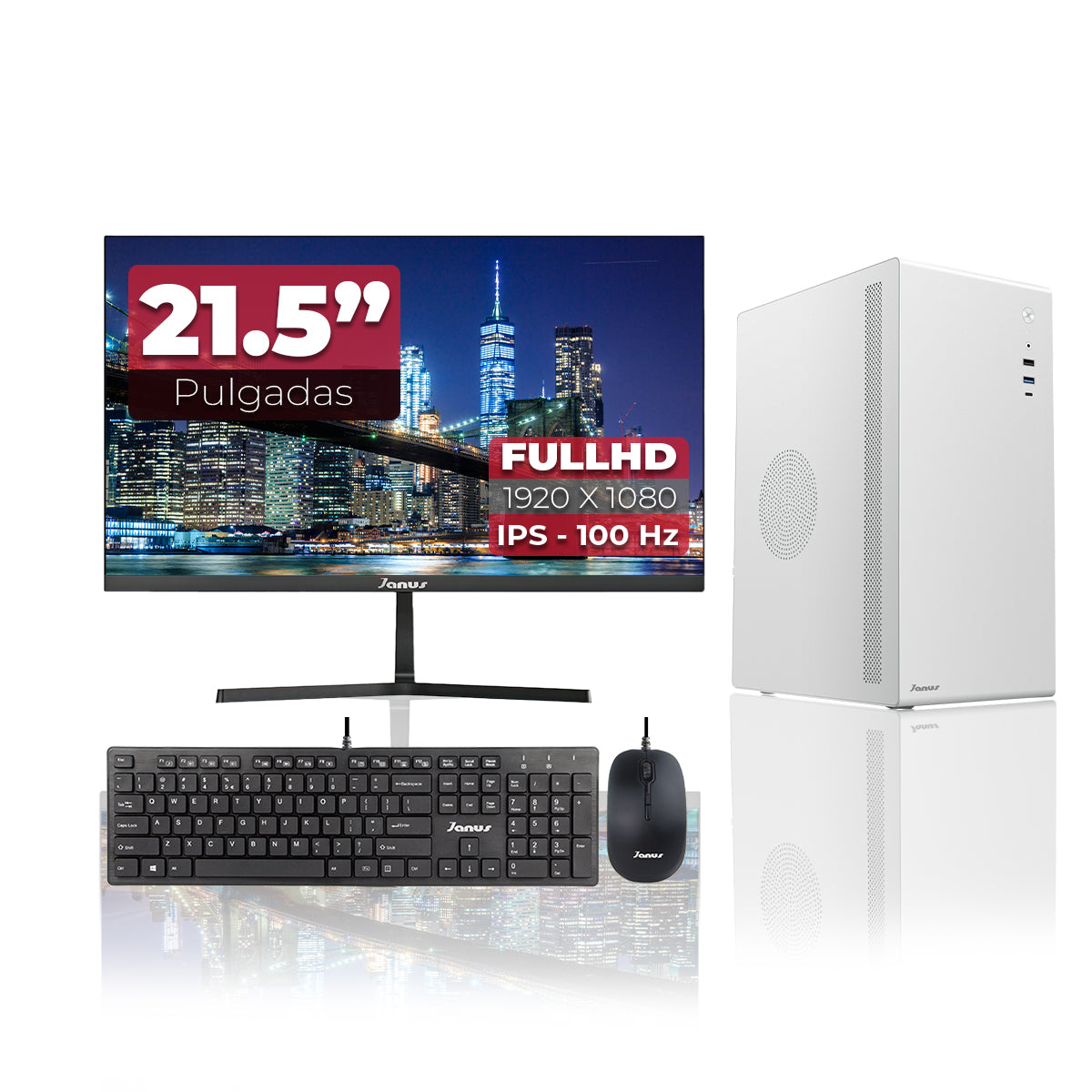 Computador De Escritorio Janus Intel Pentium G6405 Memoria Ram 8Gb Ssd 512Gb M.2   Board Cml-Hdv/M.2 Tpm R2.0    Fuente Janus 300W