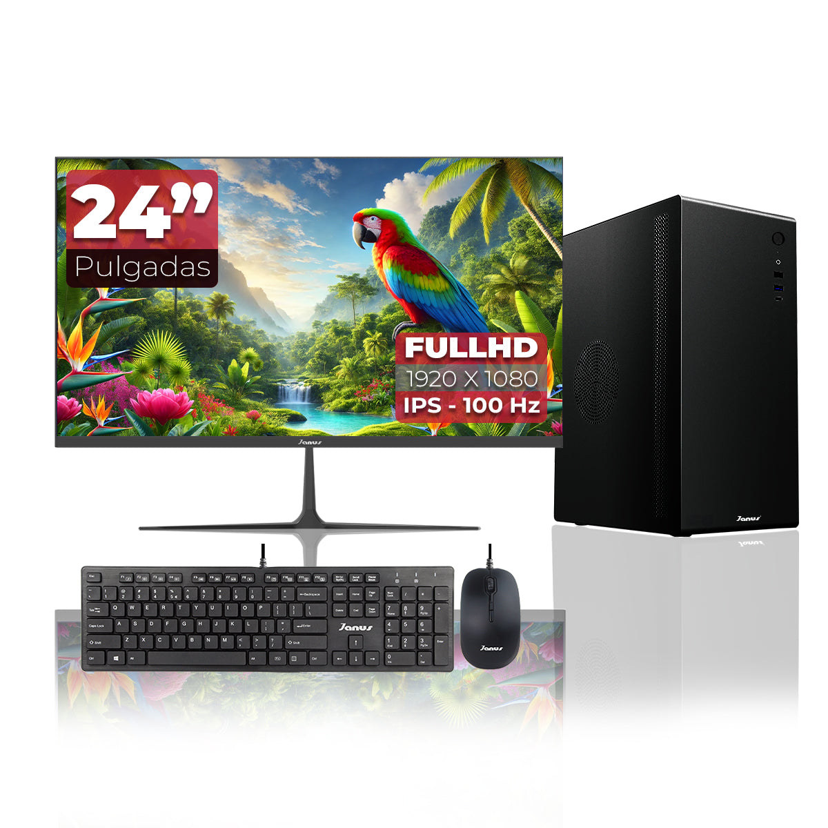 Computador de Escritorio Janus INTEL CORE I5 12400 Memoria RAM 16GB SSD 512GB M.2   Board H610M    Fuente Janus 400W