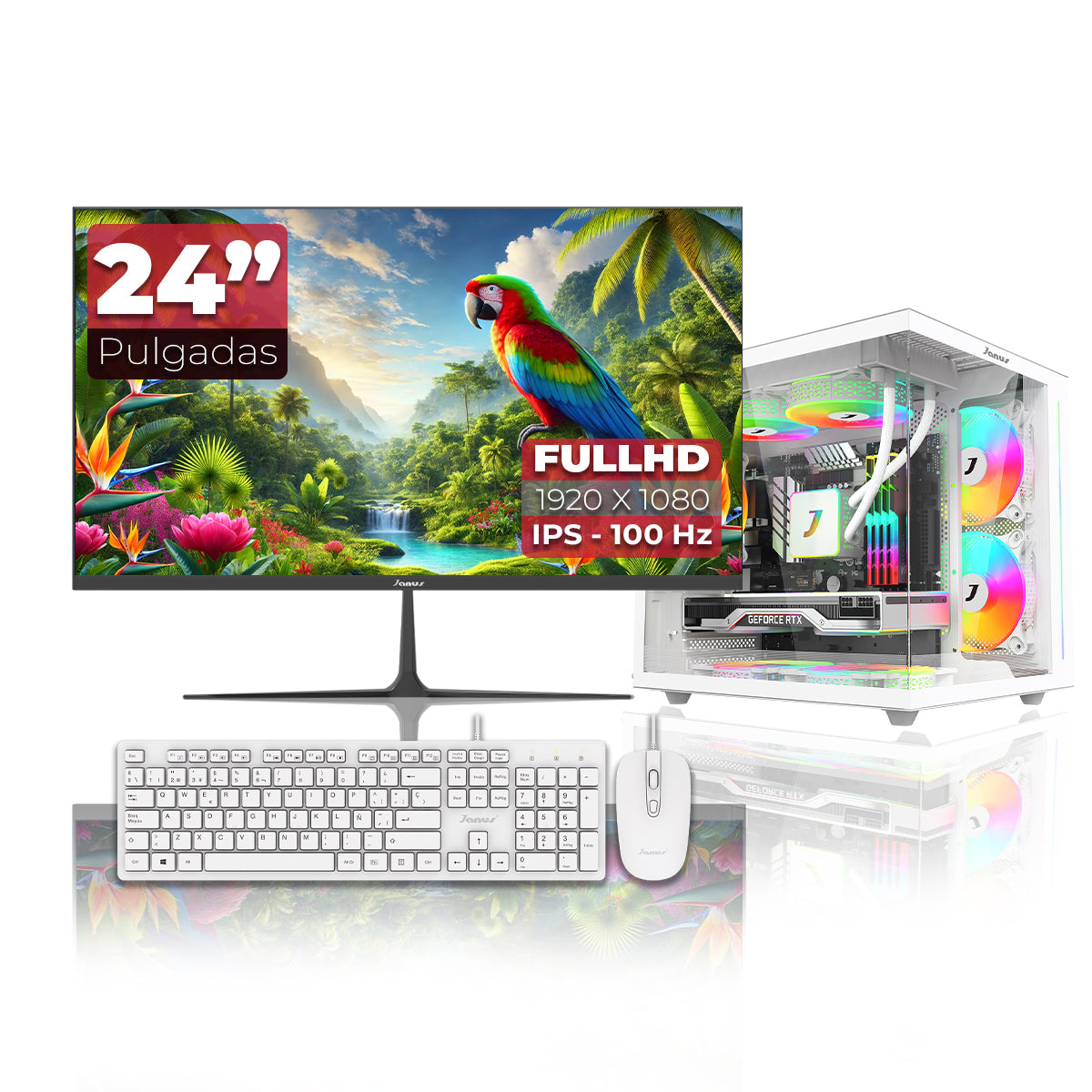 Computador Gamer Janus Amd Ryzen 5 8500G Memoria Ram 16Gb Ddr5 Ssd 1Tb M.2   Board A620M-Hdv-M2    Fuente Janus 650W 80 Plus Bronze
