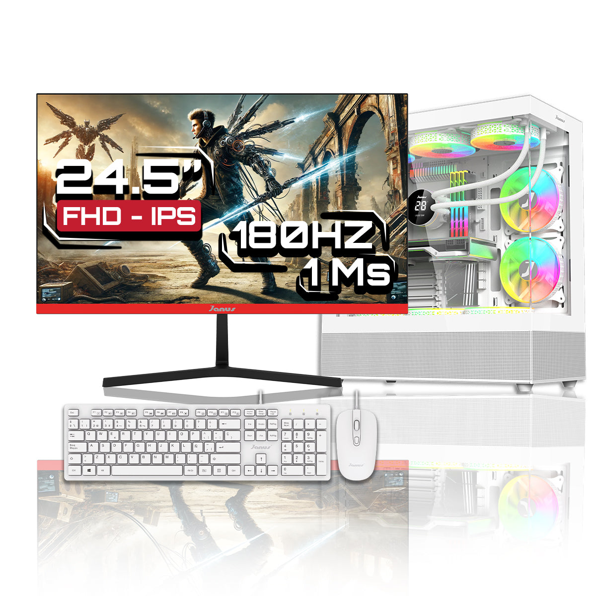 Computador Gamer Janus Amd Ryzen 5 5600Gt Memoria Ram 16Gb Rgb Ssd 512Gb M.2   Board A520M   Disipador Argb Fuente Janus 650W 80 Plus Bronze