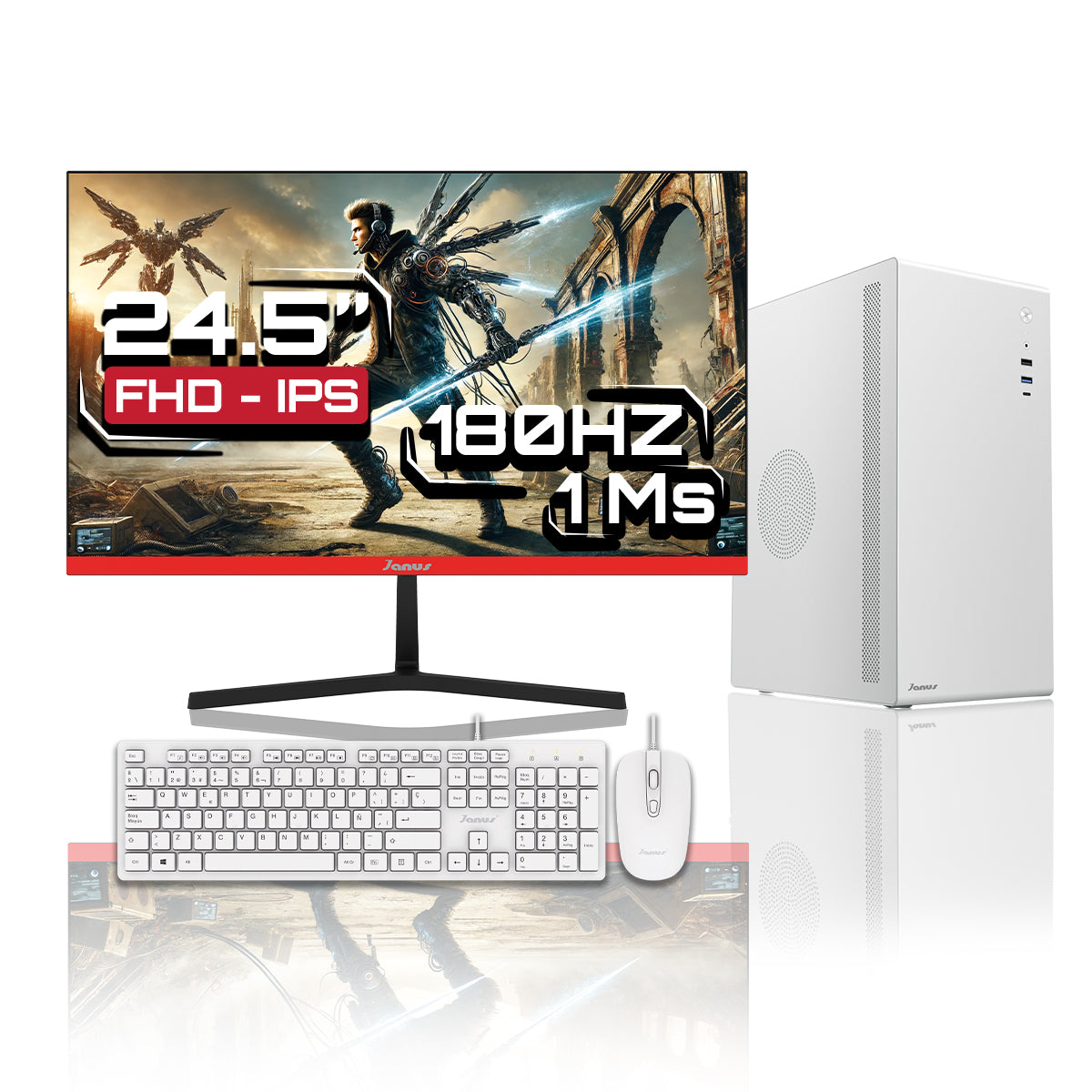 Computador De Escritorio Janus Intel Pentium G6400 Memoria Ram 8Gb Ssd 512Gb M.2   Board Cml-Hdv/M.2 Tpm R2.0    Fuente Janus 300W