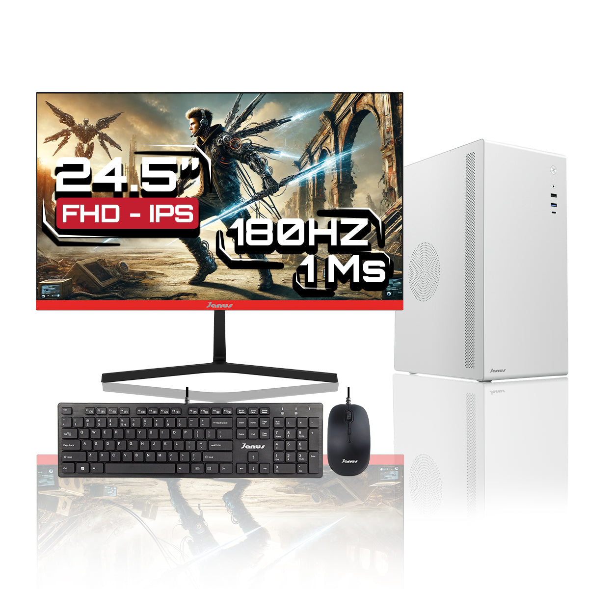 Computador De Escritorio Janus Intel Pentium G6405 Memoria Ram 8Gb Ssd 512Gb M.2   Board Cml-Hdv/M.2 Tpm R2.0    Fuente Janus 300W