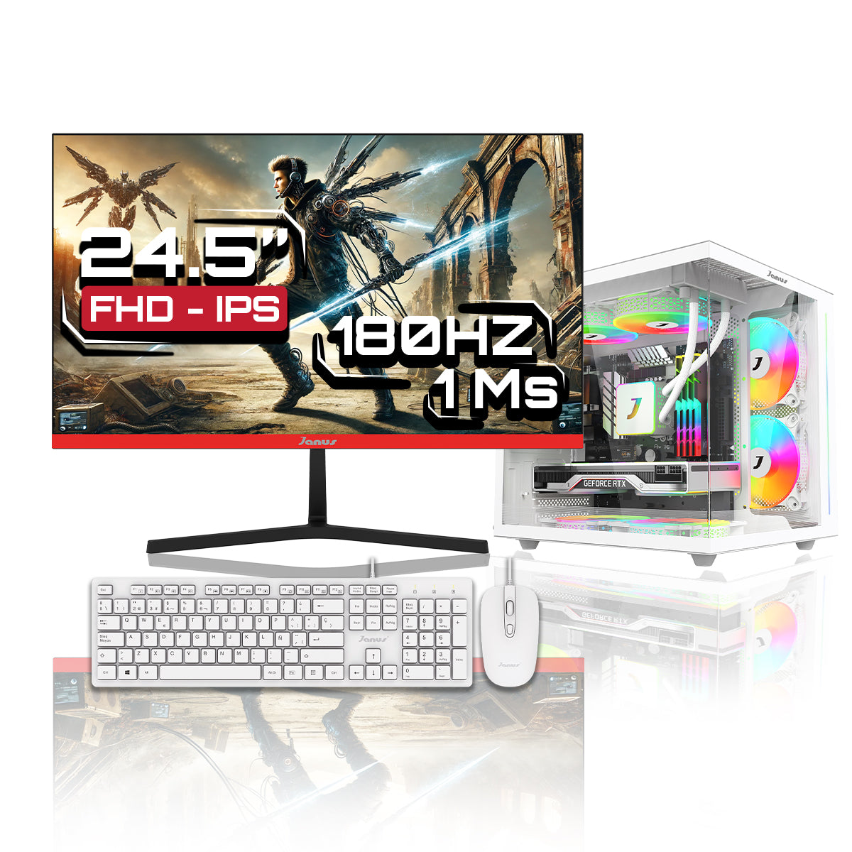 Computador Gamer Janus Amd Ryzen 5 8500G Memoria Ram 16Gb Ddr5 Ssd 1Tb M.2   Board A620M-Hdv-M2    Fuente Janus 650W 80 Plus Bronze