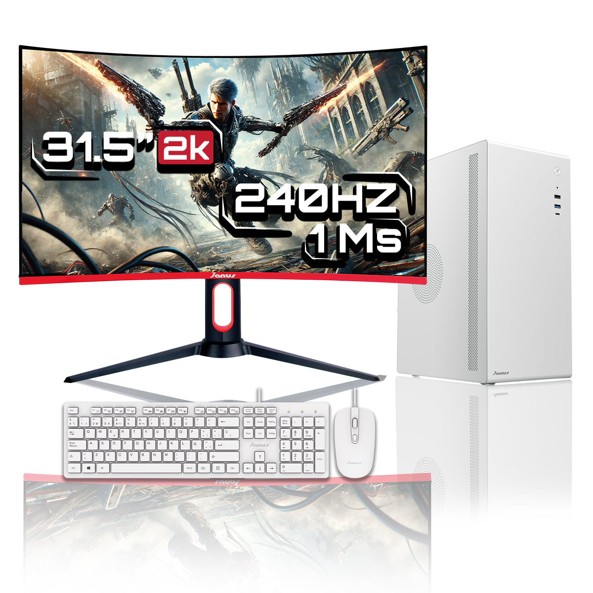 Computador De Escritorio Janus Intel Pentium G6405 Memoria Ram 8Gb Ssd 512Gb M.2   Board Cml-Hdv/M.2 Tpm R2.0    Fuente Janus 300W