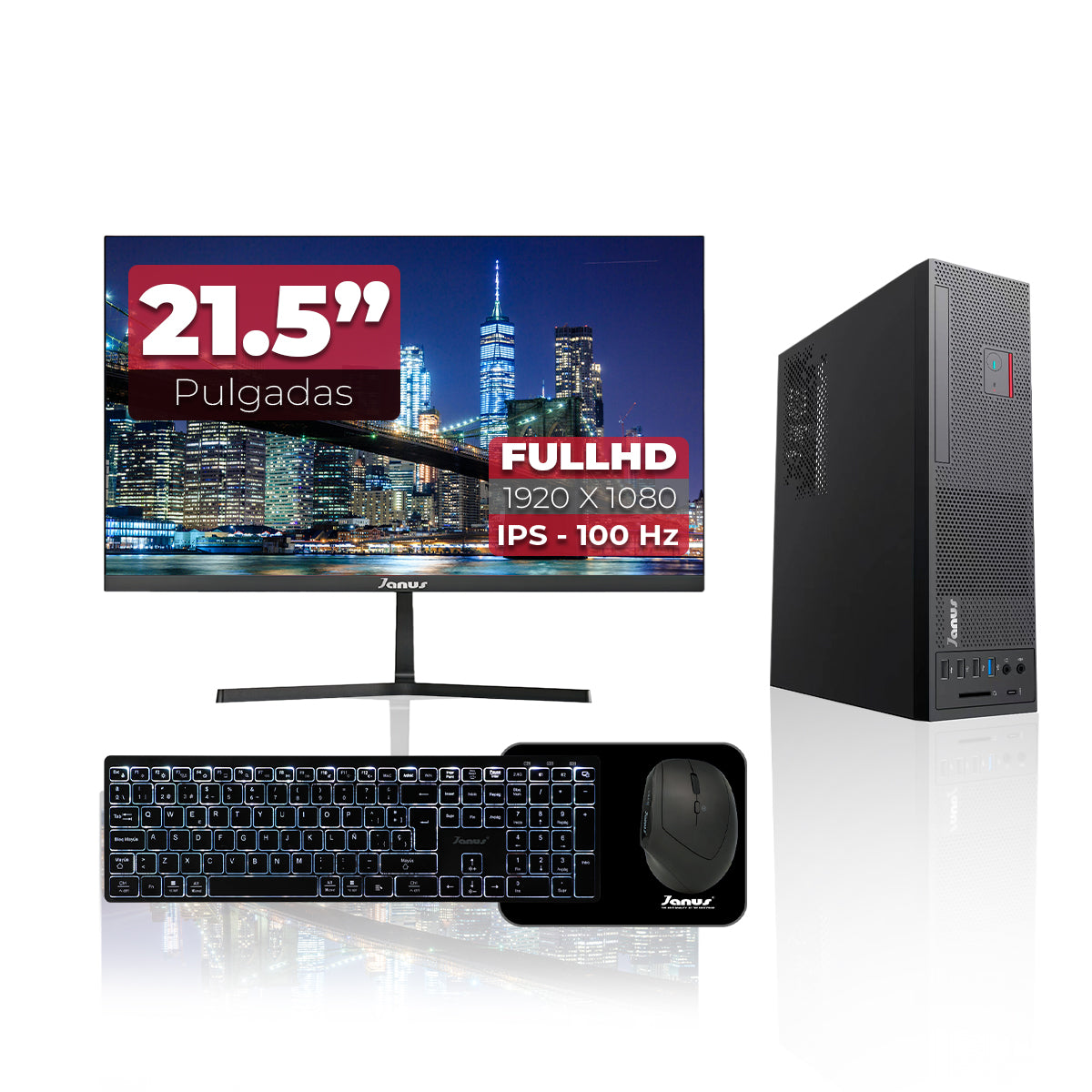 Workstation Janus INTEL CORE I5 12400 MEMORIA RAM 16GB SSD 512GB M.2   Board H610M    FUENTE Janus 200W