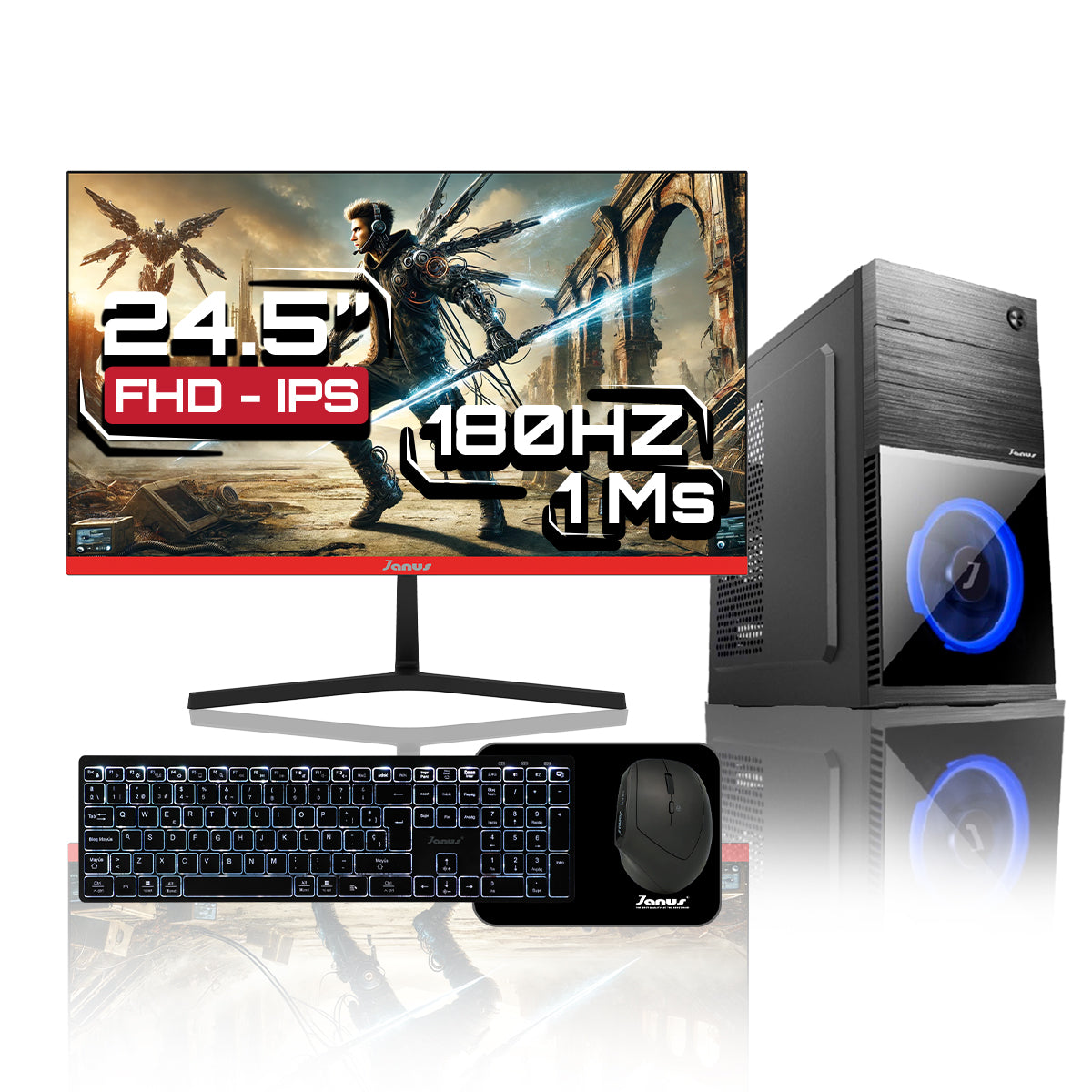 Computador de Escritorio Janus INTEL CORE I3 14100 Memoria RAM 16GB SSD 512GB M.2   Board H610M    Fuente Janus 400W