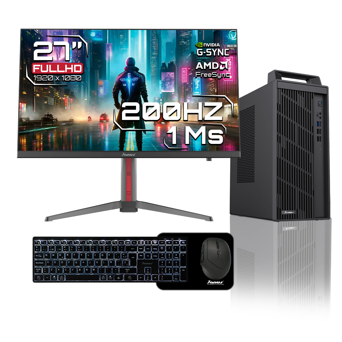 Computador de Escritorio Janus INTEL CORE I5 ULTRA 225 Memoria RAM 16GB DDR5 SSD 1TB M.2   Board H810-X    Fuente Janus 350W