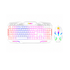COMBO TECLADO MEMBRANA + MOUSE JANUS  GAMER XTREME PRIME BLANCO ILUMINADO EN COLORES