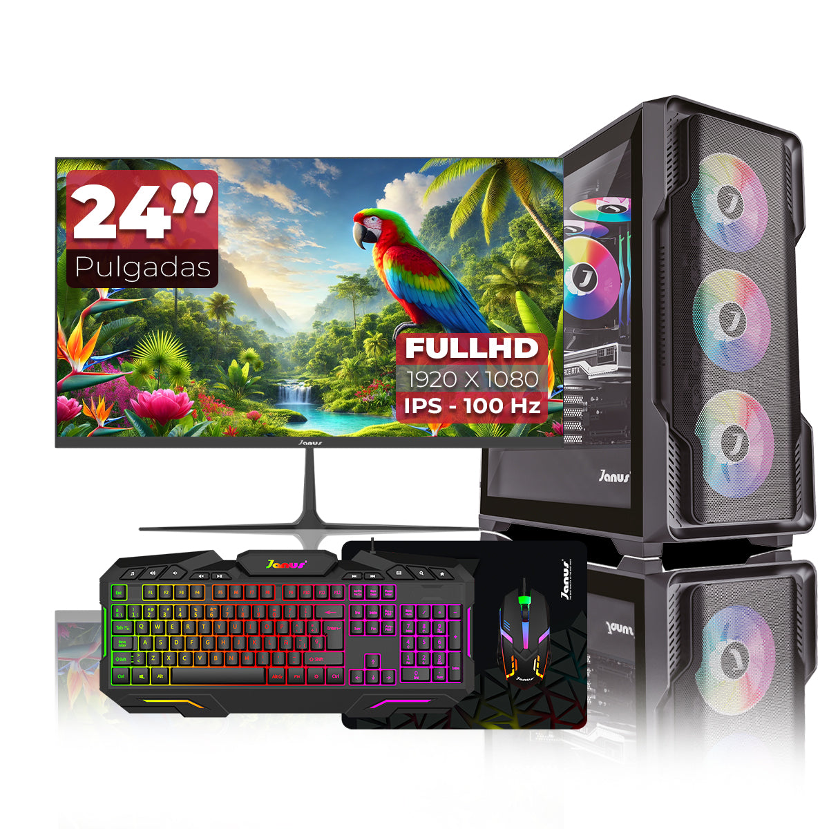 Computador Gamer Janus AMD RYZEN 5 4600G MEMORIA RAM 16GB SSD 512GB M.2   Board A520M-A PRO    FUENTE Janus 350W