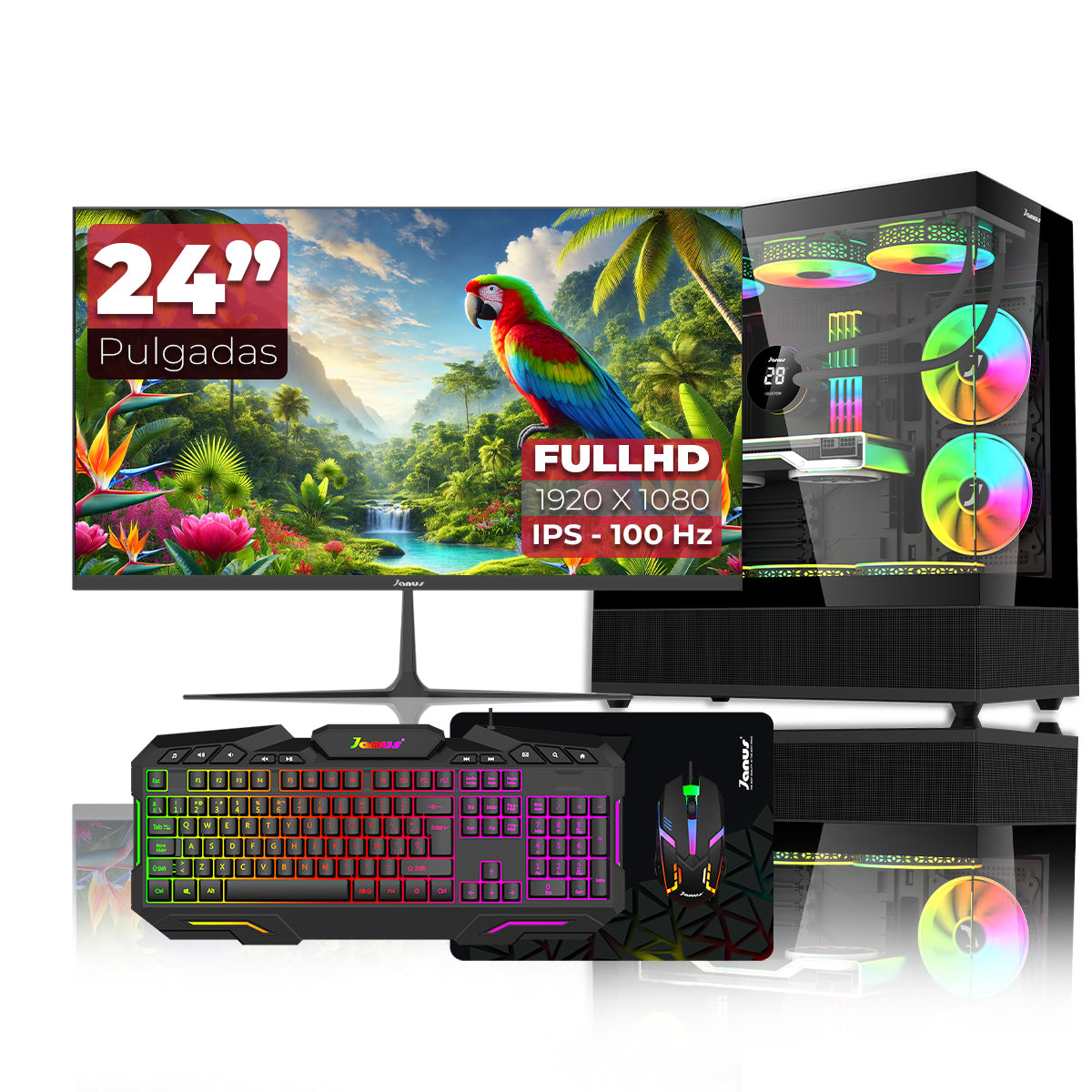 Computador Gamer Janus AMD RYZEN 5 4655G MEMORIA RAM 16GB SSD 512GB M.2   Board A520M    FUENTE Janus 400W