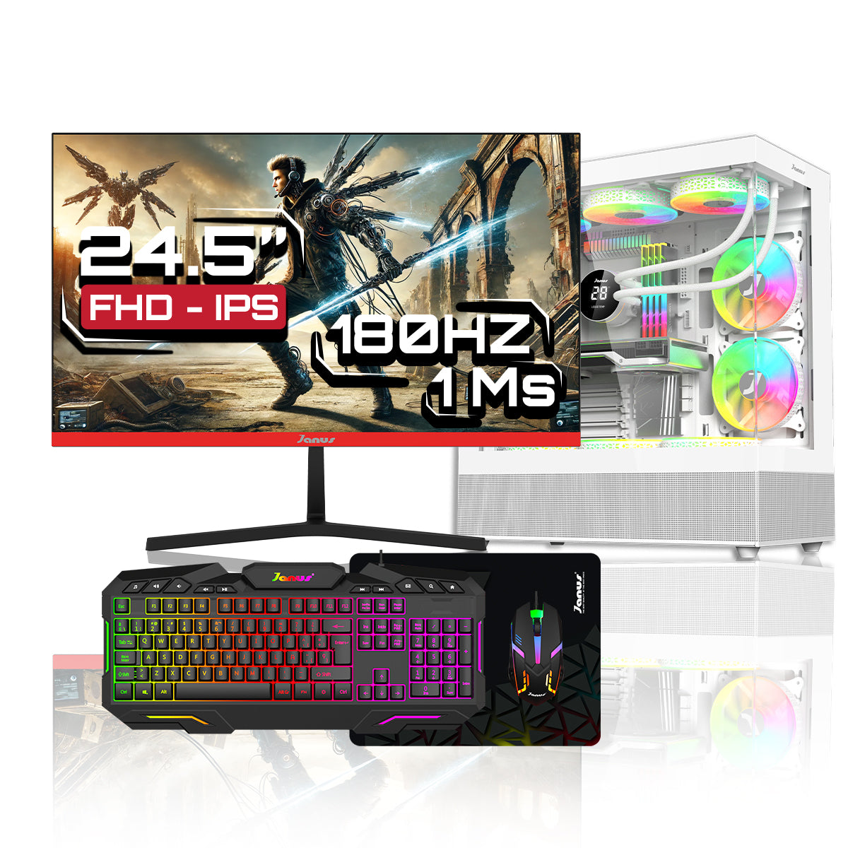 Computador Gamer Janus AMD RYZEN 5 5600GT MEMORIA RAM 16GB RGB SSD 512GB M.2   Board A520M-AC WIFI    FUENTE Janus 400W