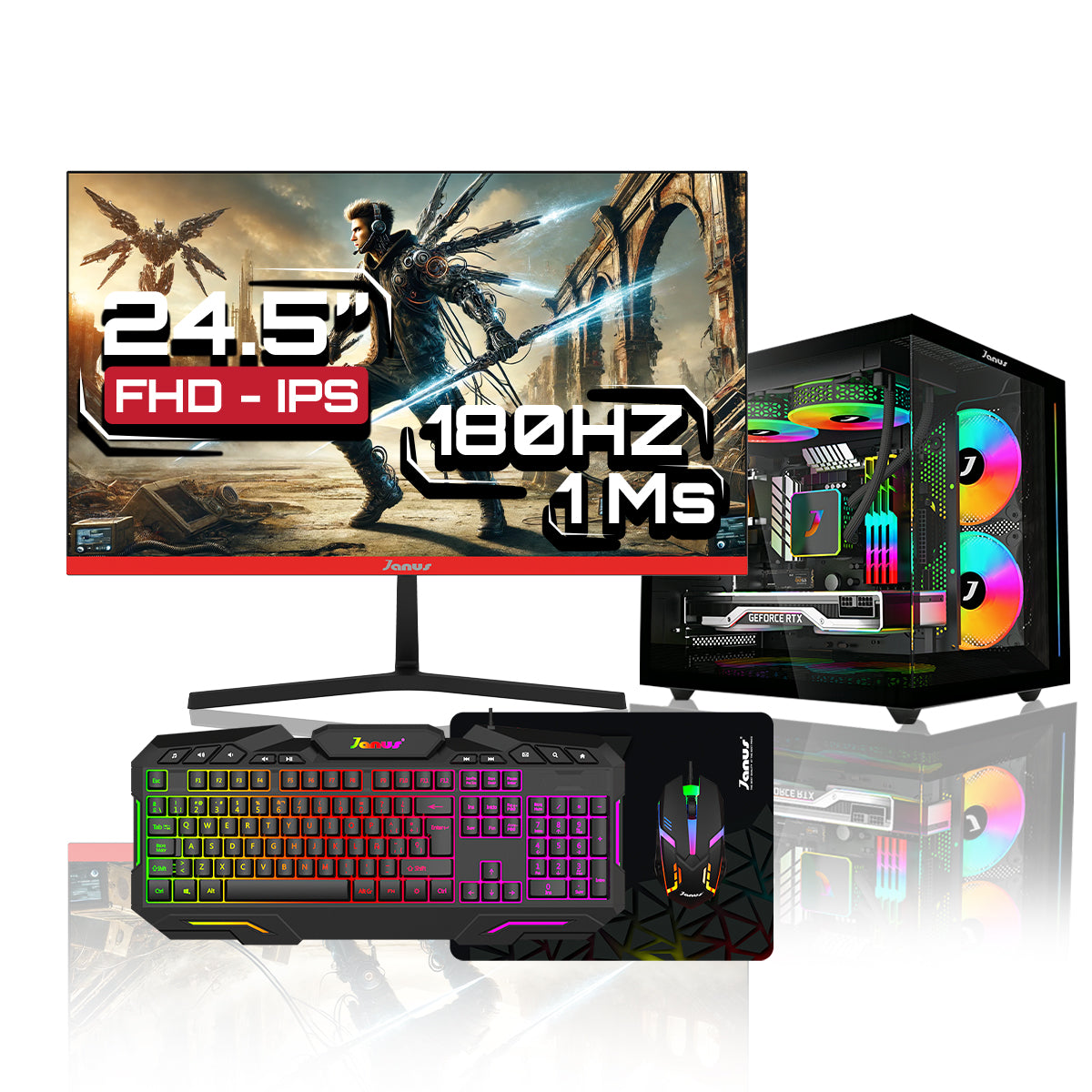 Computador Gamer Janus AMD RYZEN 5 5600GT MEMORIA RAM 16GB RGB SSD 1TB M.2   Board A520M-A PRO    FUENTE Janus 400W