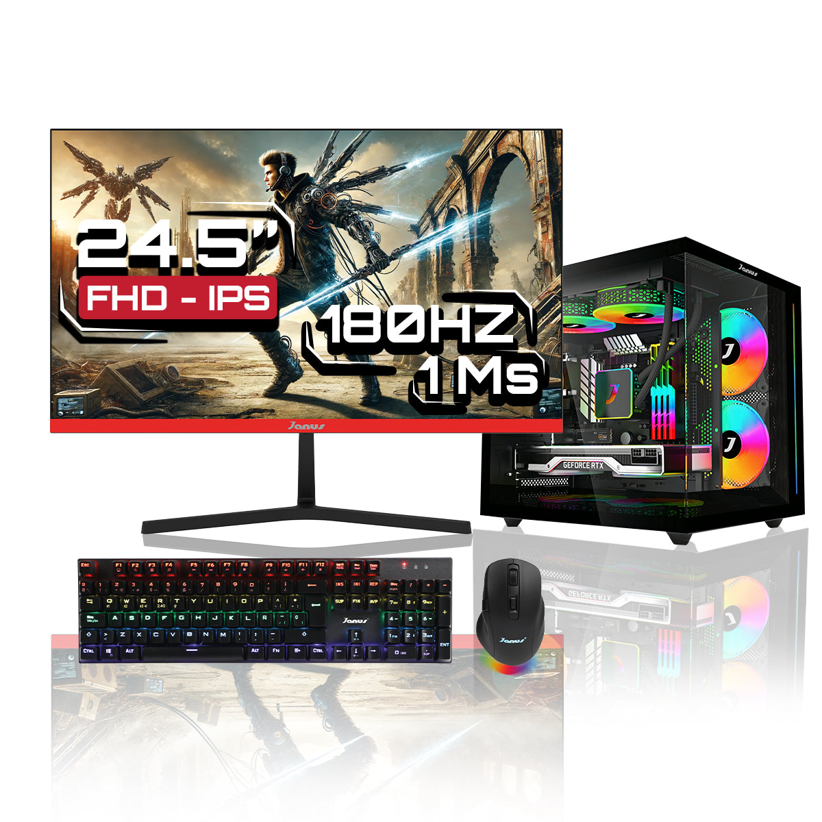 Computador Gamer Janus AMD RYZEN 5 8500G MEMORIA RAM 32GB RGB DDR5 SSD 512GB M.2   Board B850M-X WIFI    FUENTE Janus 850W + 80 BRONZE