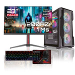 Computador Gamer Janus INTEL CORE I9 14900F MEMORIA RAM 16GB RGB DDR5 SSD 1TB M.2  RX 9070 STEEL LEGEND 16GB OC Board B760M-C WIFI   Refrigeracion Liquida 360MM NEGRA FUENTE Janus 850W + 80 PLUS GOLD