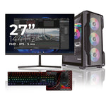 Computador Gamer Janus INTEL CORE I9 14900F MEMORIA RAM 16GB RGB DDR5 SSD 1TB M.2  RX 9070 STEEL LEGEND 16GB OC Board B760M-C WIFI   Refrigeracion Liquida 360MM NEGRA FUENTE Janus 850W + 80 PLUS GOLD