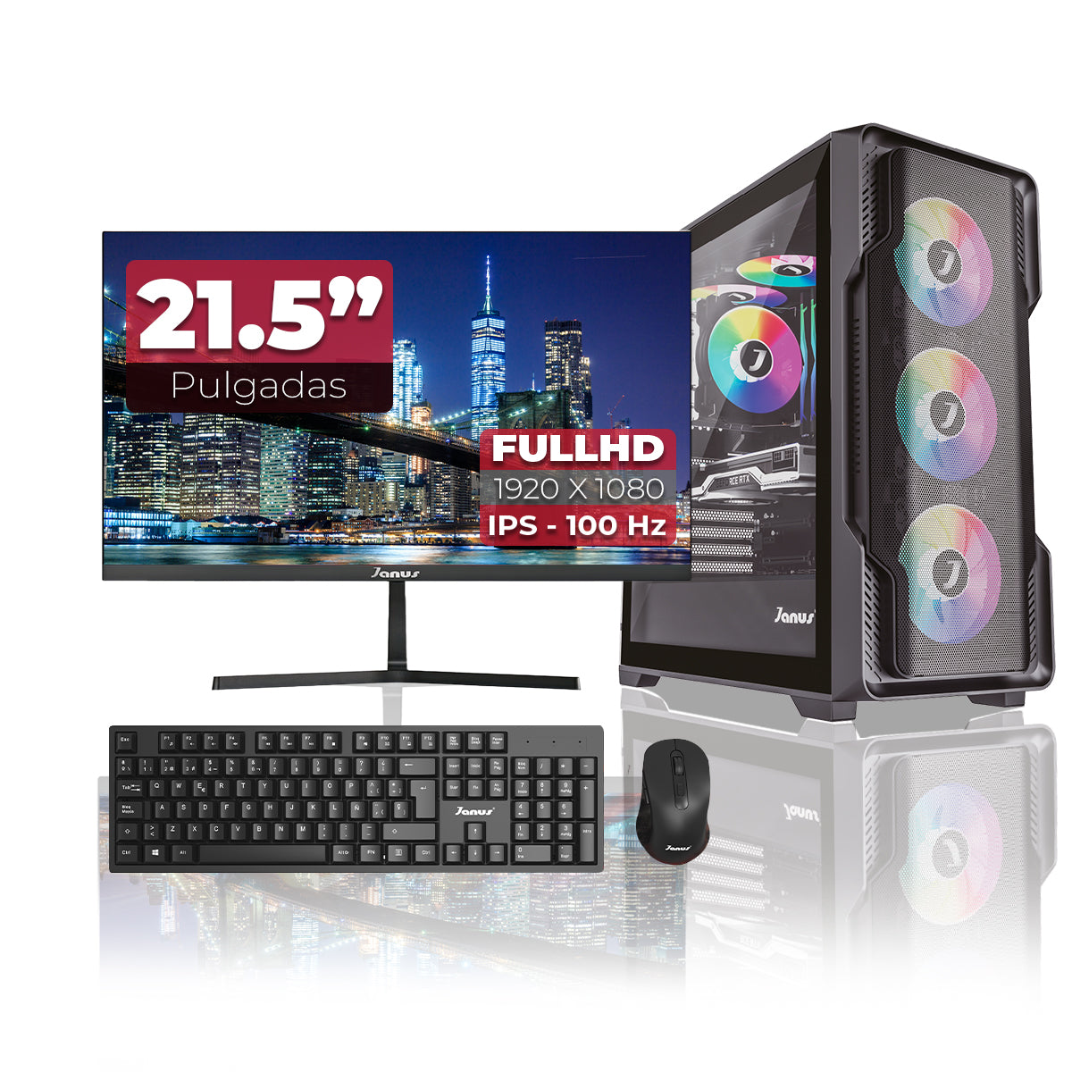 Computador Gamer Janus AMD RYZEN 7 5700G MEMORIA RAM 16GB SSD 1TB M.2   Board A520M    FUENTE Janus 650W 80 PLUS BRONZE