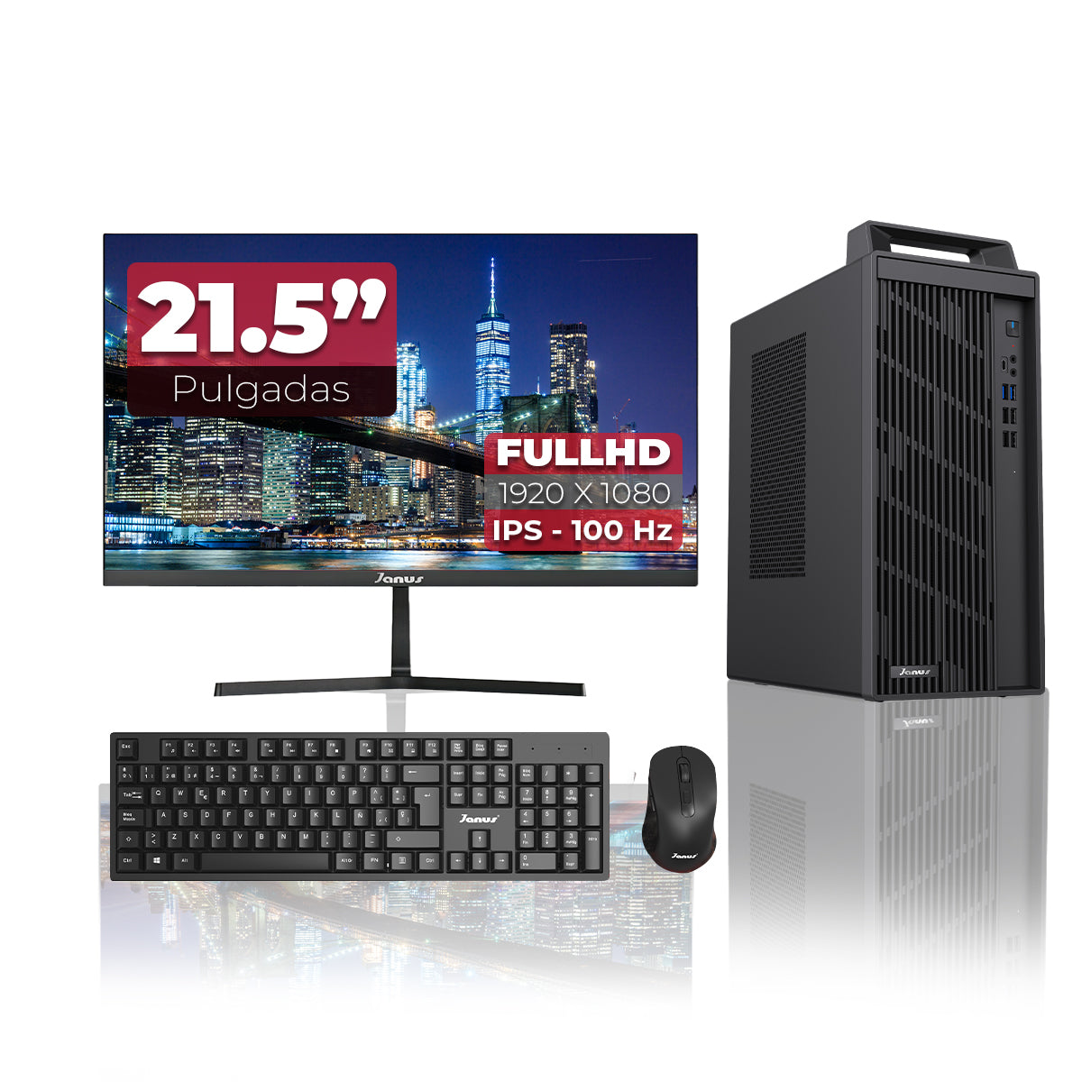 Computador De Escritorio Janus Intel Core I7 14700 Memoria Ram 32Gb Ddr5 Ssd 512Gb M.2   Board B760M-Cw    Fuente Janus 350W