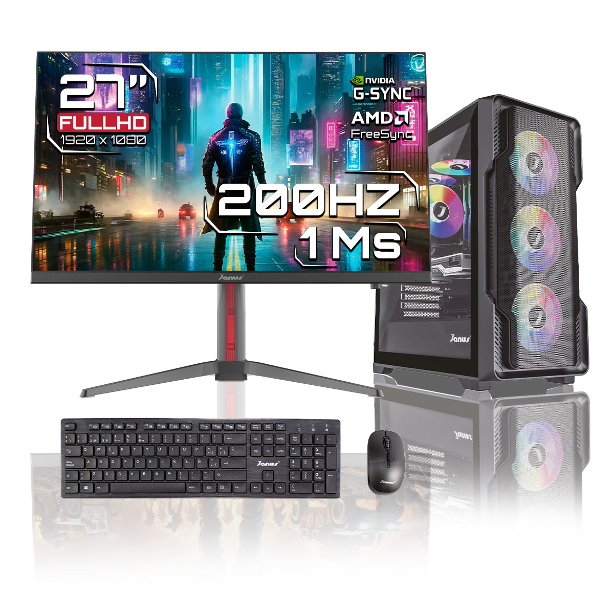 Computador Gamer Janus AMD RYZEN 7 5700G MEMORIA RAM 16GB SSD 1TB M.2   Board A520M    FUENTE Janus 650W 80 PLUS BRONZE