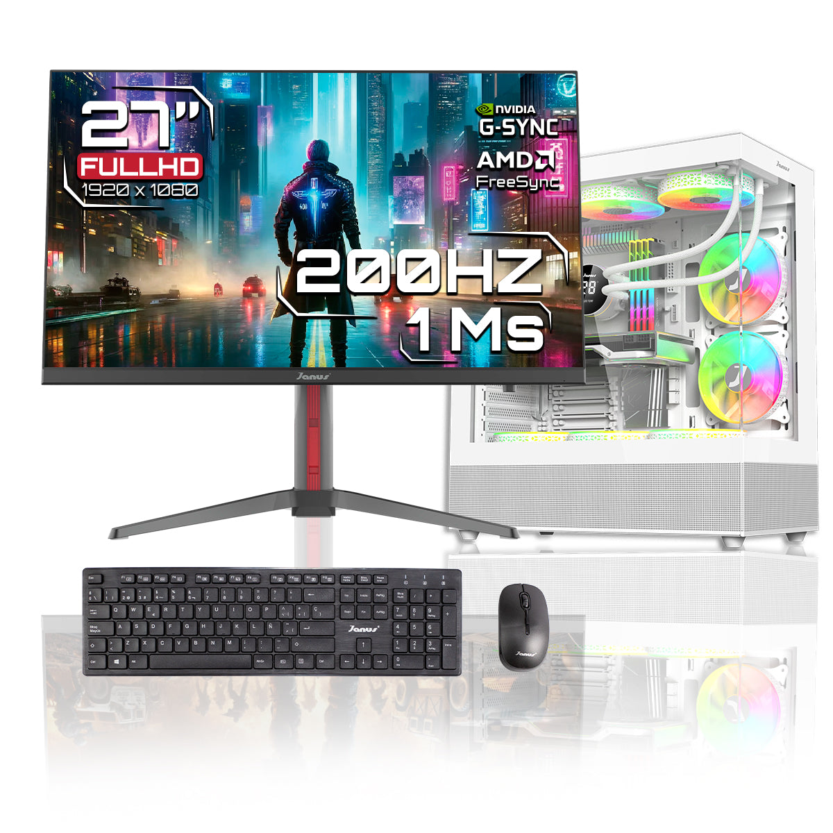 Computador Gamer Janus AMD RYZEN 5 5600GT MEMORIA RAM 16GB RGB SSD 512GB M.2   Board A520M-A PRO   Disipador ARGB FUENTE Janus 650W 80 PLUS BRONZE