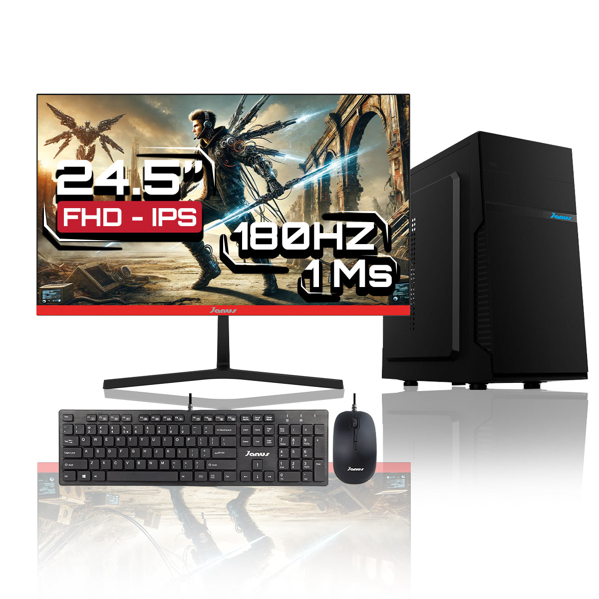 Computador De Escritorio Janus Amd Ryzen 5 4655G Memoria Ram 16Gb Ssd 512Gb M.2   Board A520M-A Pro    Fuente Janus 400W