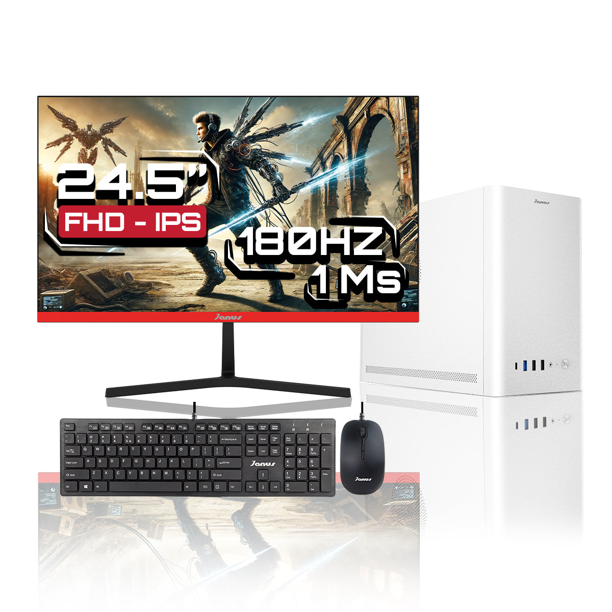 COMPUTADOR DE ESCRITORIO JANUS AMD RYZEN 5 5600GT MEMORIA RAM 16GB SSD 512GB M.2   BOARD A520M   FUENTE JANUS 350W