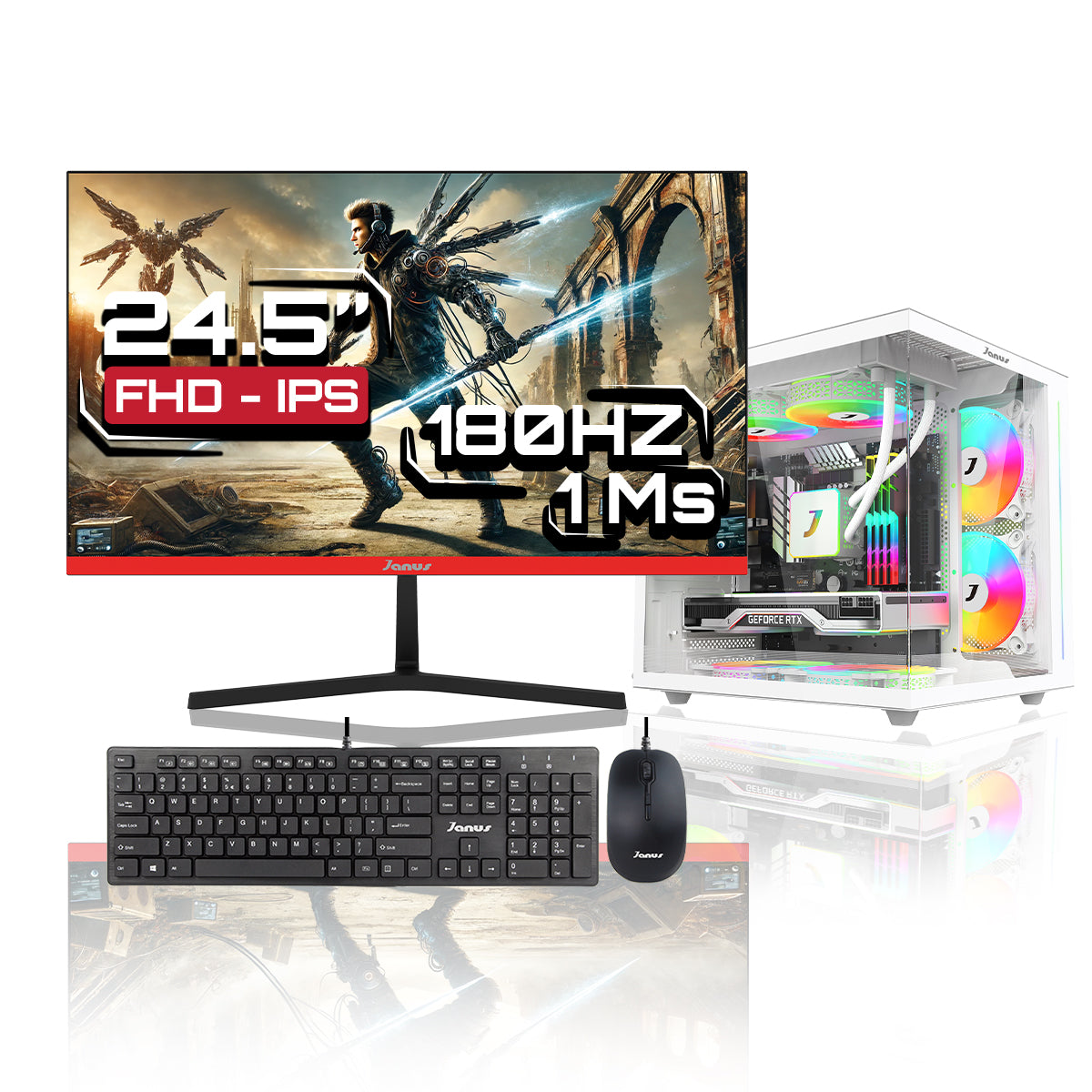 Computador Gamer Janus AMD RYZEN 5 5600GT MEMORIA RAM 32GB RGB SSD 512GB M.2   Board A520M    FUENTE Janus 650W 80 PLUS BRONZE