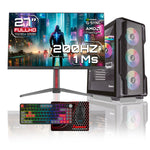 Computador Gamer Janus AMD RYZEN 5 9600X MEMORIA RAM 16GB RGB DDR5 SSD 512GB M.2  RX 9060 XT Board B850M PRO -A WIFI   Refrigeracion Liquida 360MM NEGRA FUENTE Janus 650W+80BZ